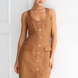 (Pre-Order) Cherie Mini Dress | Choc