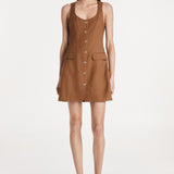 (Pre-Order) Cherie Mini Dress | Choc