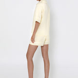 Clara Shirt | Lemon/White