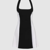 Erin Mini Dress | White/Black