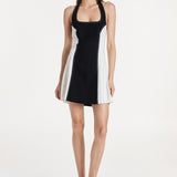 Erin Mini Dress | White/Black