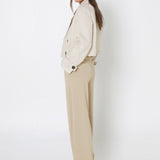 Eva Cropped Trench | Bone