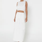 Kasey Midi Skirt | White