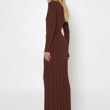 Lily Knit Maxi Dress | Coffee