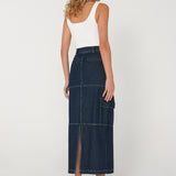 Lisa Cargo Maxi Skirt | Denim