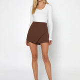 Marselle Mini Skort | Choc