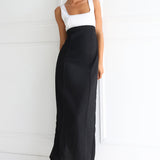 Mylee Maxi Dress | White/Black