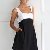 Mylee Mini Dress | White/Black