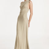 Wilma Maxi Dress | Light Khaki