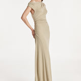 Wilma Maxi Dress | Light Khaki