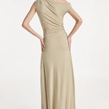 Wilma Maxi Dress | Light Khaki