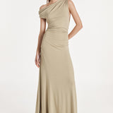 Wilma Maxi Dress | Light Khaki